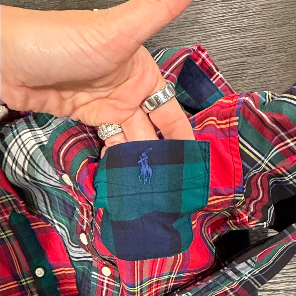 Polo by Ralph Lauren Colorful Plaid Kids Shirt - Picture 5 of 7